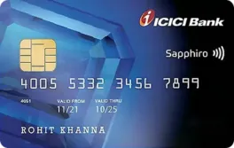 ICICI Bank Sapphiro Credit Card