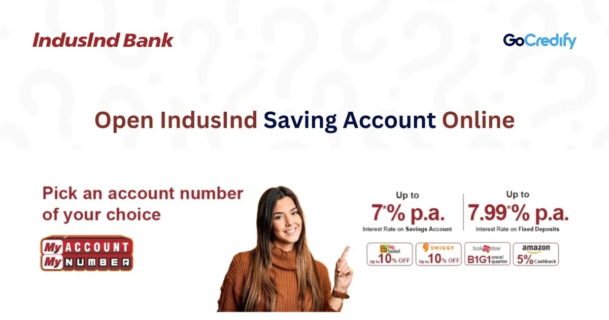 Open IndusInd Saving Account Online